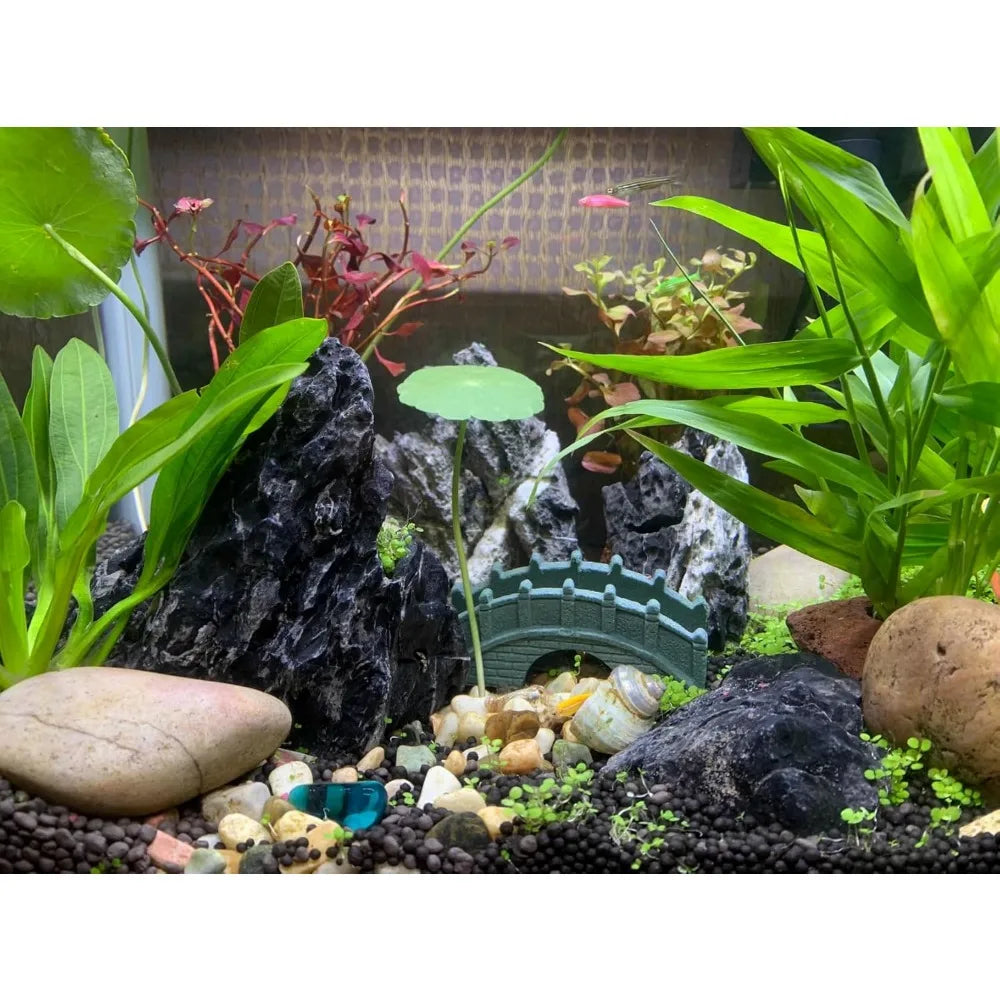 Unocho Aquarium Rocks Seiryu Rock Stone 11LB Fish Tank Decor Rocks for Aquariums Landscaping Model Tank Decoration Aquarium Mini