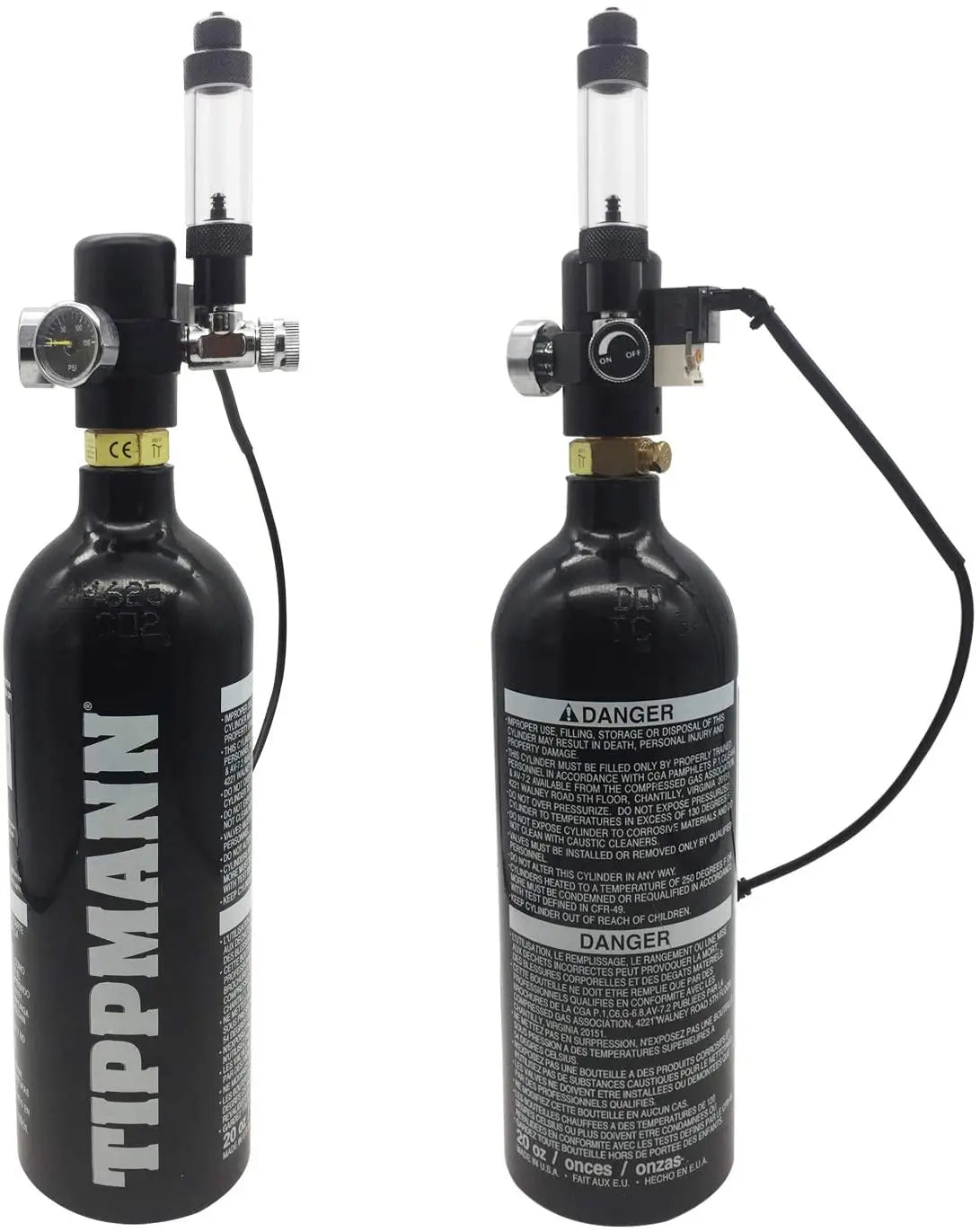 FZONE Aquarium CO2 Regulator for Paintball with DC Solenoid and Aluminum Alloy Bubble Counter and Check Valve For Plant Tank