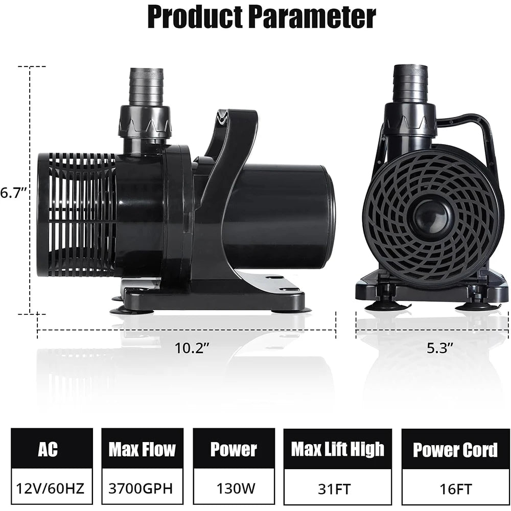 Submersible Water Pump Hydroponic, Aquarium