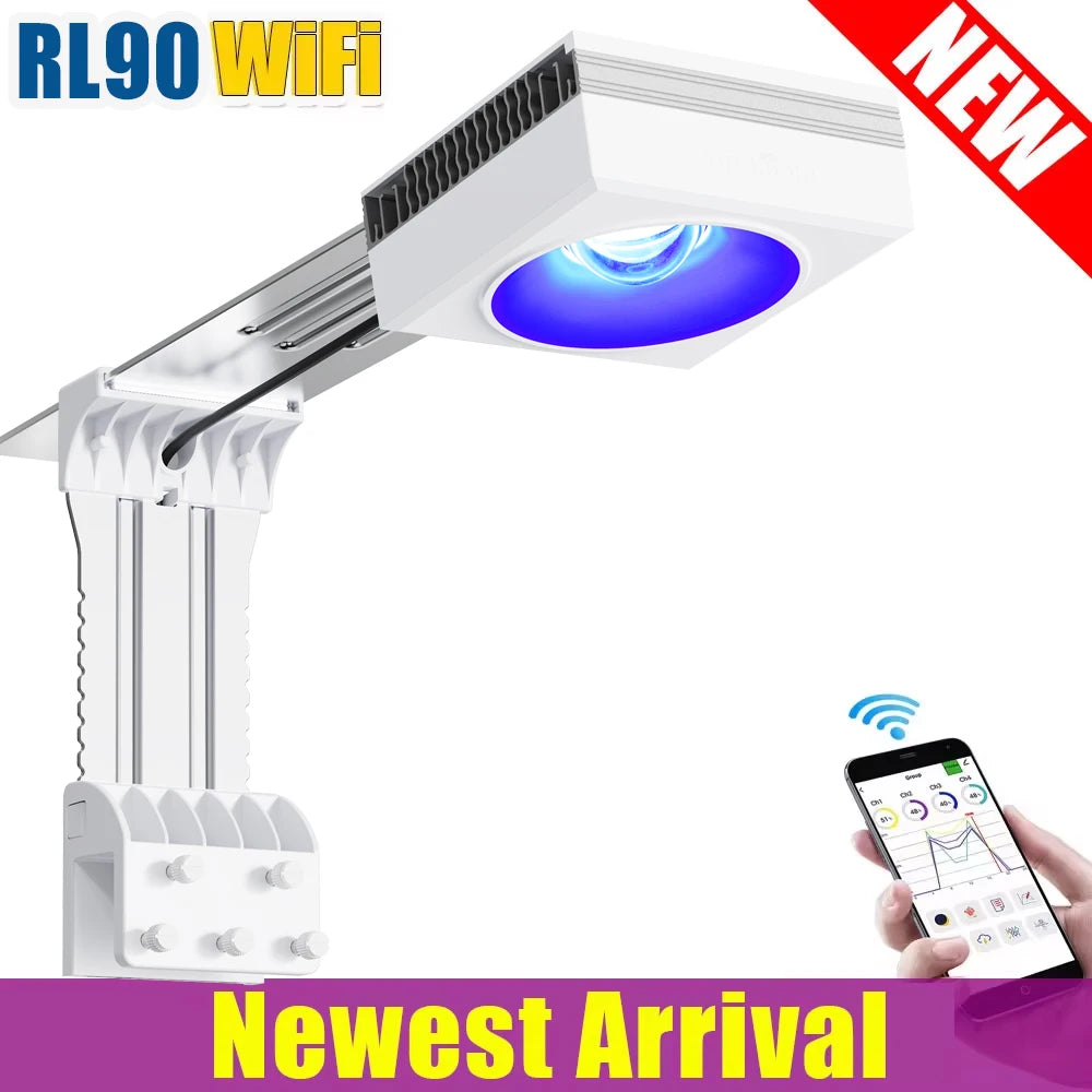 PopBloom WiFi Reef Aquarium LED Lighting, APP Program