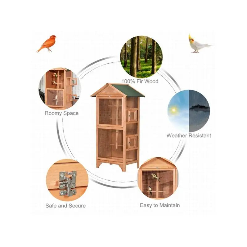 Elegant Avian Habitat Cage for Birds