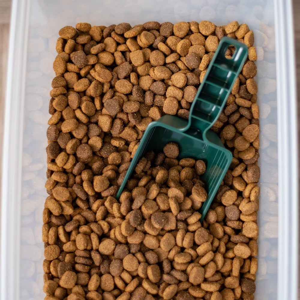 Airtight Pet Food Container Set with Scoop Durable Storage Bin Treats Easy Access