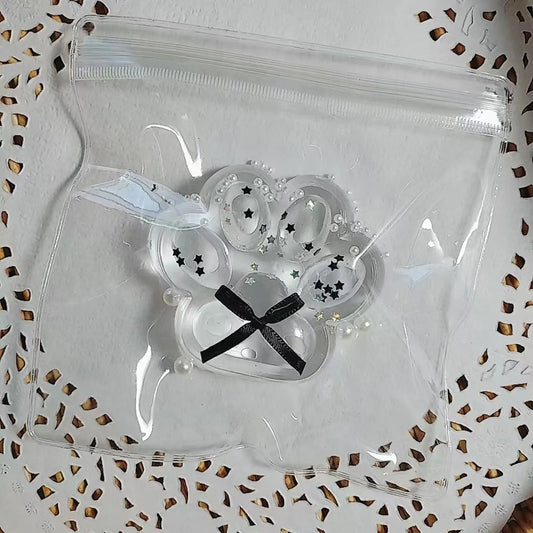 Cat Squeeze Toys Kids Adult Soft Pinch Pop Fidget Toys Cute Transparent Large Cat Paw