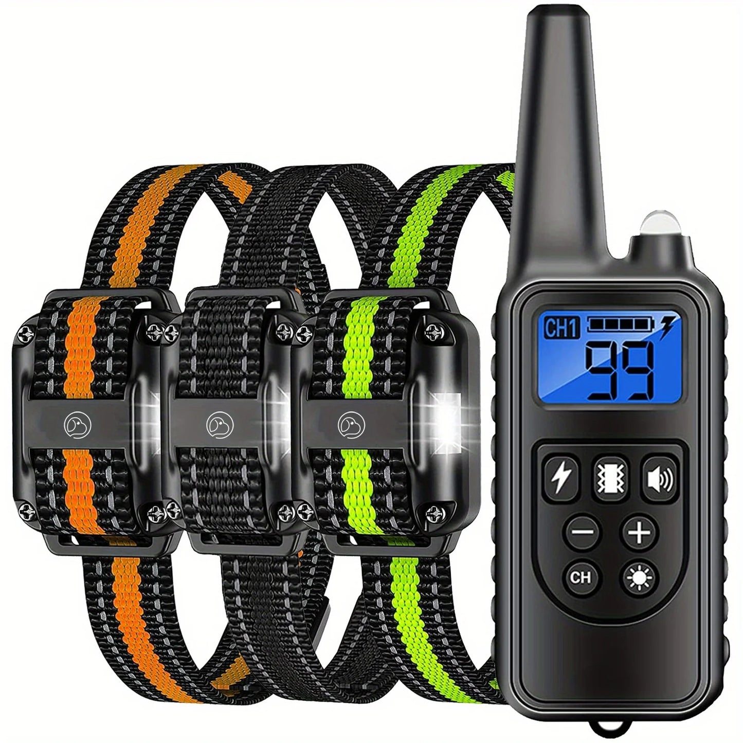 Dog Training Shock, 3 E-Collars for Medium/Large Dogs