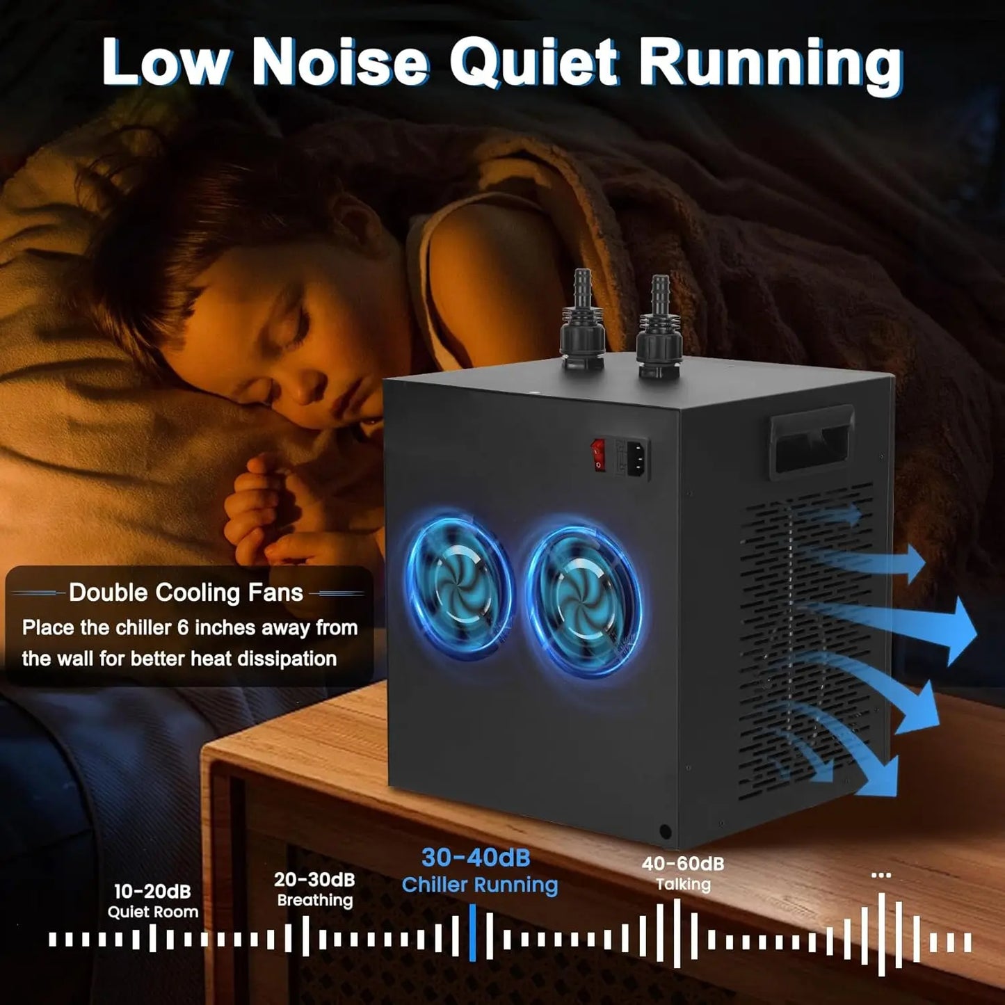 Aquarium Chiller Hydroponic Cooling System Fish Tank Chiller