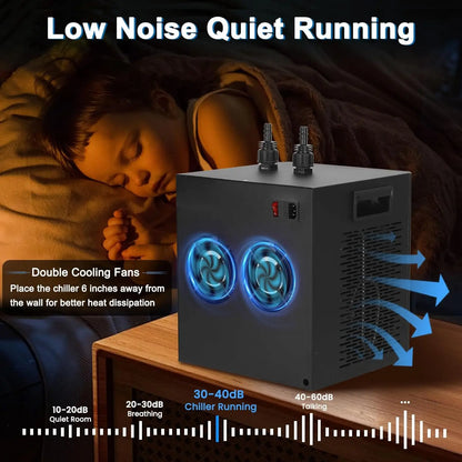 Aquarium Chiller Hydroponic Cooling System Fish Tank Chiller