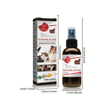 Dog Cats Tartar Removal Dental Care Deodorization Oral Spray