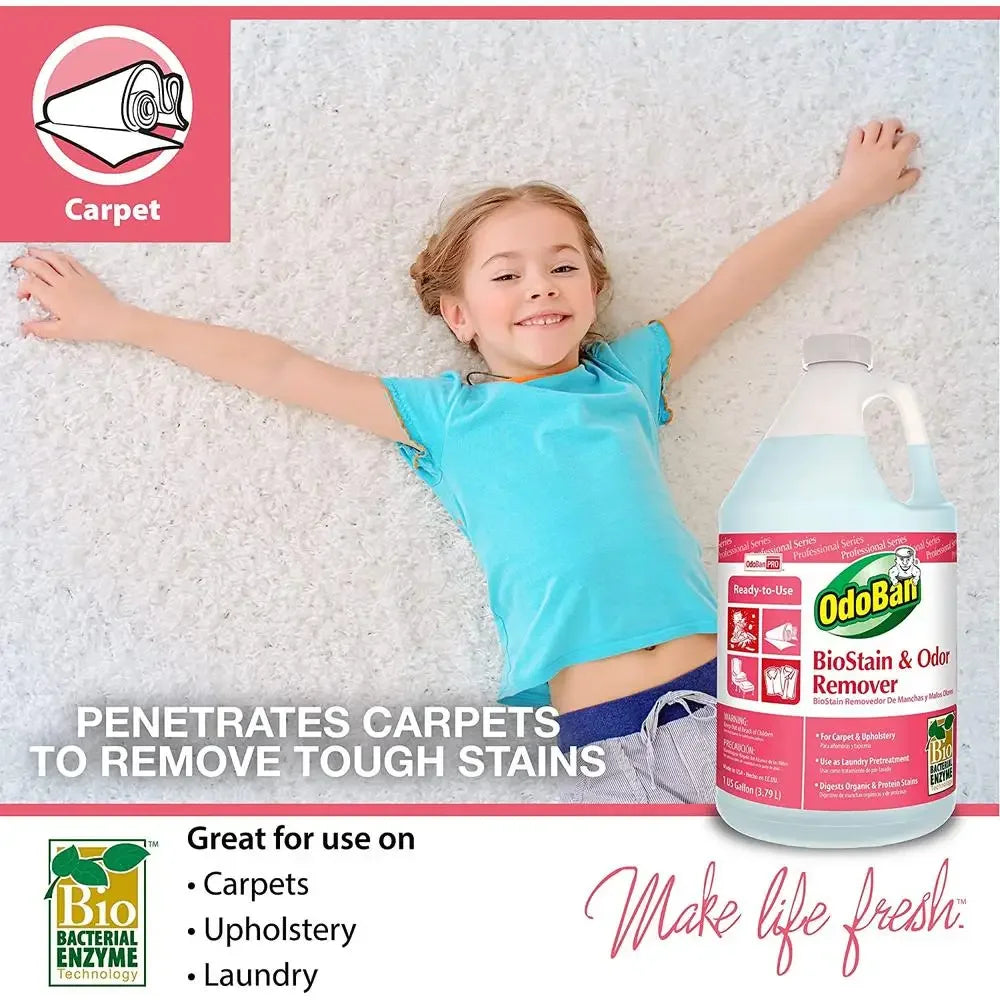 Stain & Odor Remover Carpet & Fabric Cleaner Protein Stain Digestor Non-Toxic Laundry