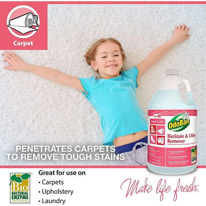 Stain & Odor Remover Carpet & Fabric Cleaner Protein Stain Digestor Non-Toxic Laundry