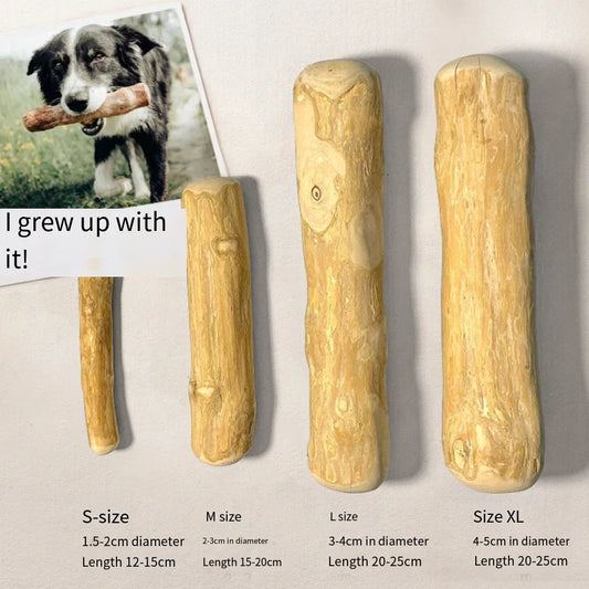 Coffee Wooden Dog Chew Toy, Stick, for Tooth Pressure Relief