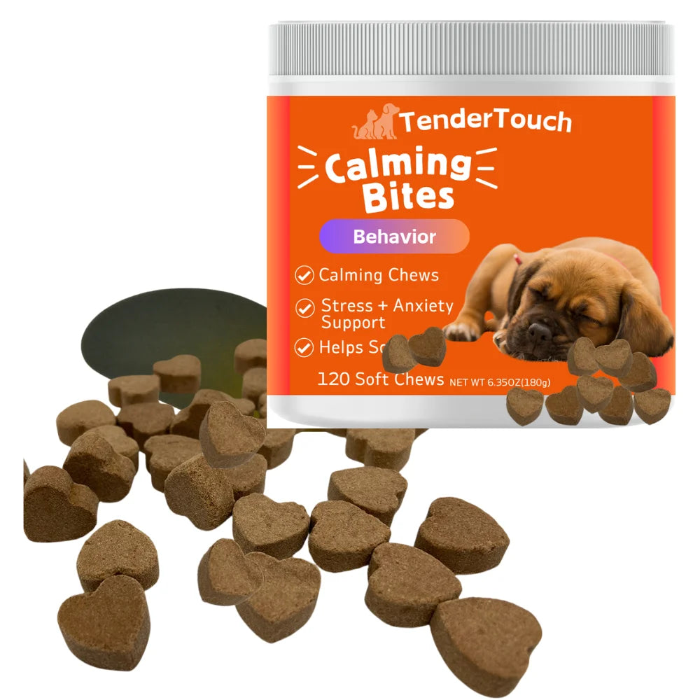 360 Chews - 3 Pack Tender Touch Calming Natural Dog Anxiety  for Everyday Stress