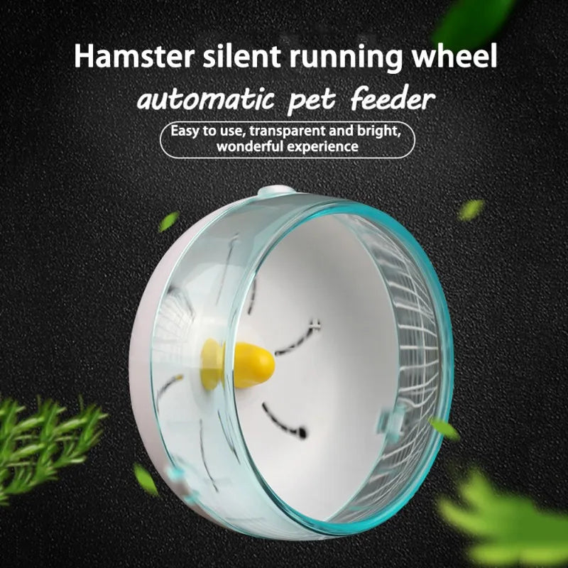 Pet Hamster Running Wheel Toys Roller Round Silent Cage Silent Spinners