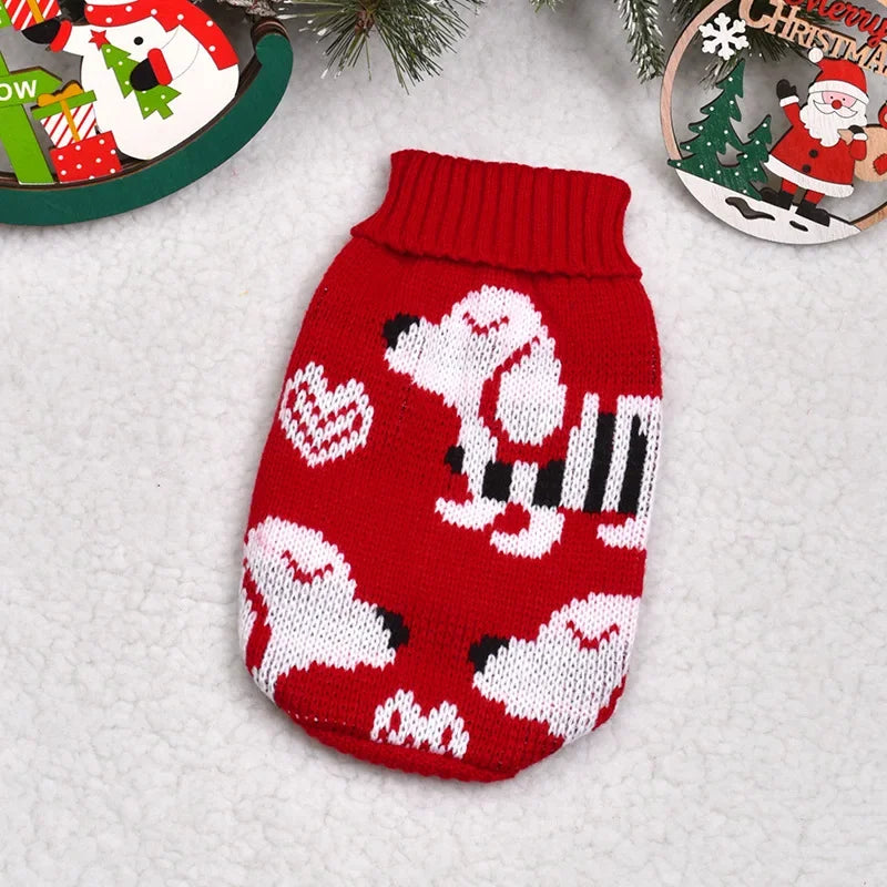 Pet Dog Sweater Winter for Small Medium Dogs Knitted Puppy Cat Chihuahua French Bulldogs Yorkie