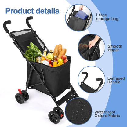 Multifunctional Cart Folding Portable Durable Lightweight Market Purchase Pet Stroller