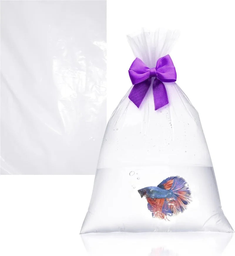 APQ Clear Plastic Fish Bags Polyethylene