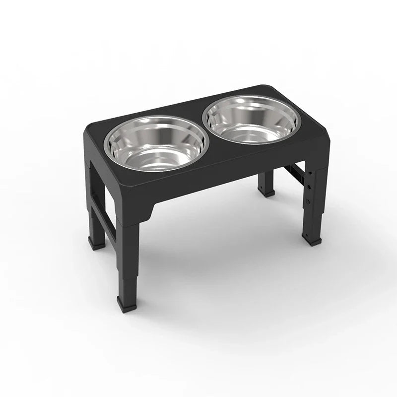 Raised Stand Stainless Steel Food Water Bowls for Small Medium Large Dog Cat