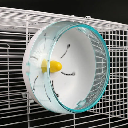 Pet Hamster Running Wheel Toys Roller Round Silent Cage Silent Spinners