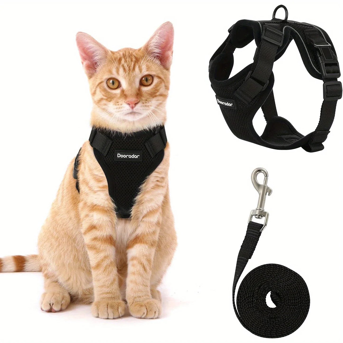 Adjustable Leash Non-Slip Cat Leash Vest Pet Chest Carrier