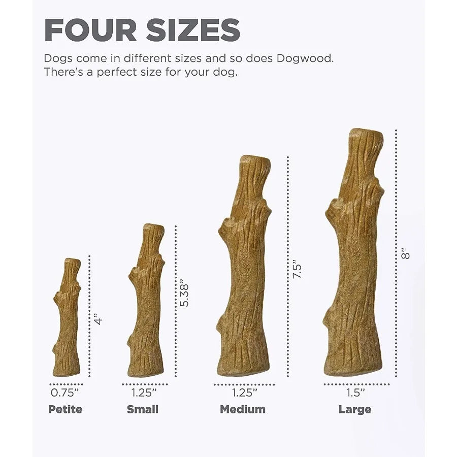 Dogwood Durable Dog Chew Toy Large Long Lasting Made with Real Wood Ideal for Heavy Chewers