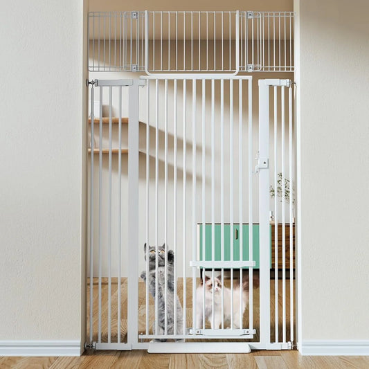 Extra Tall Pet Gate for Cats, Extra Wide Adjustable
