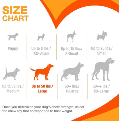 Chew Toy Designed for Aggressive Chewers Ideal for Large Dogs Up to 50 lbs Features Bacon and Cheese Fla