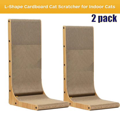 L Shape Cat Scratcher, for Indoor Cats, Protecting Furniture