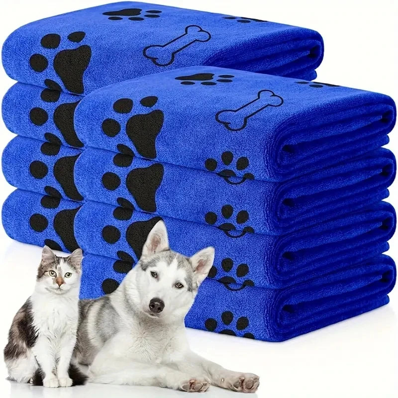 Soft Microfiber Quick Dry, Absorbent Pet Bath & Grooming  Drying Towels