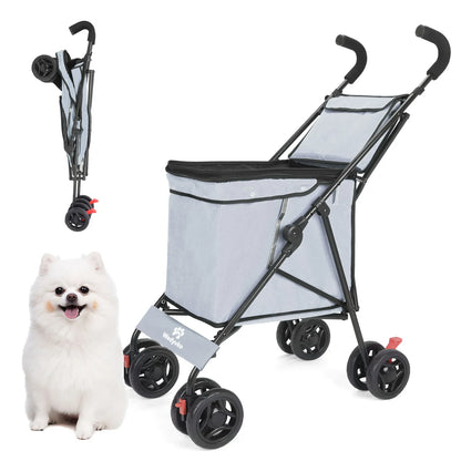 Multifunctional Cart Folding Portable Durable Lightweight Market Purchase Pet Stroller