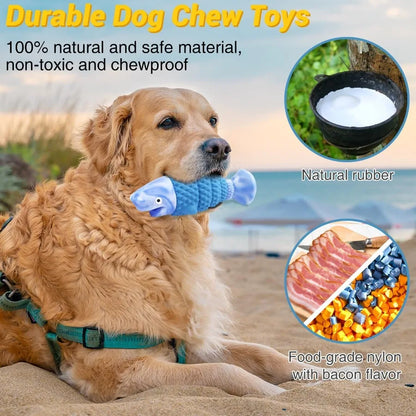 Indestructible Dog Toys for Aggressive Chewers Designed for Medium Large Breeds Squeaky