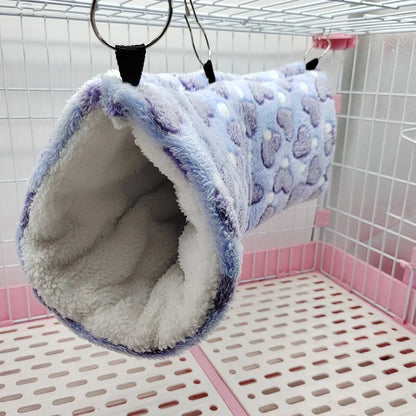 Pet channel hamster mouse sugar glider mink guinea pig guinea pig ultra-soft plush tunnel nest