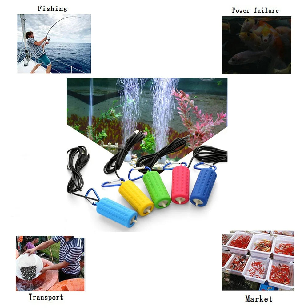 Aquarium Fish Tank Oxygen Portable Air Pump Motor Energy Saving Supplies Accessories