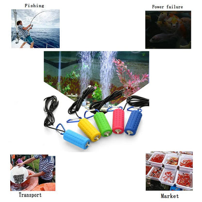 Aquarium Fish Tank Oxygen Portable Air Pump Motor Energy Saving Supplies Accessories