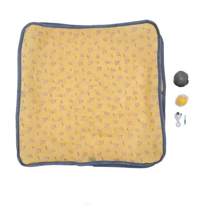 Interactive Cat Toys for Indoor in Play Mat, Motion Activated Moving Toy Hide and Seek Chase