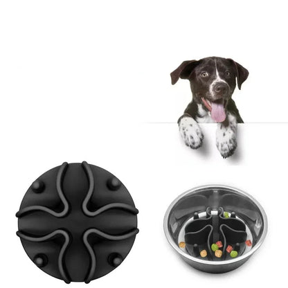 Strong Silicone Products Insert Cup Medium Large Bowl Slow Pet Spiral Dogs Suction Feeder