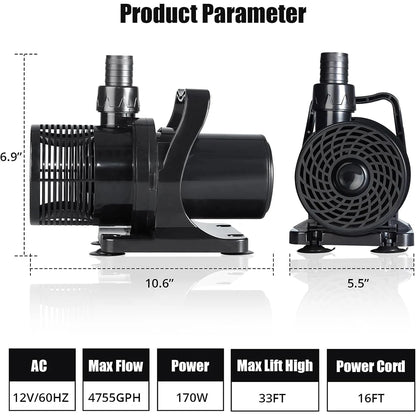 Submersible Water Pump  Hydroponic, Aquarium
