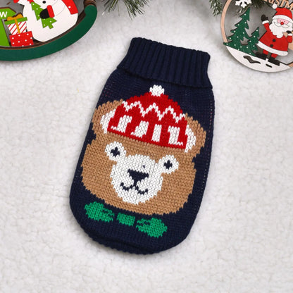 Pet Dog Sweater Winter for Small Medium Dogs Knitted Puppy Cat Chihuahua French Bulldogs Yorkie