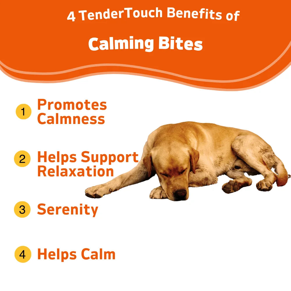 360 Chews - 3 Pack Tender Touch Calming Natural Dog Anxiety  for Everyday Stress