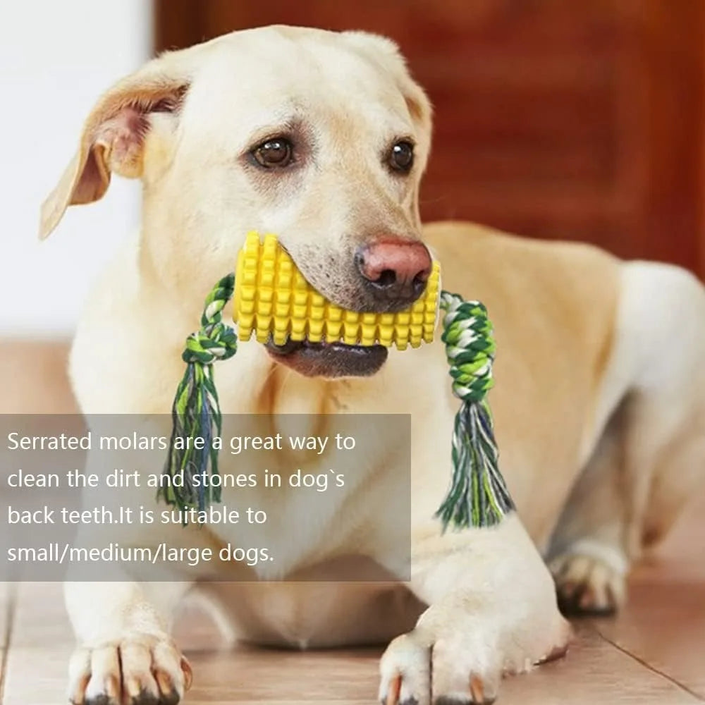 Toys Aggressive Chewers, Tough Durable Squeaky Interactive Dog Toys, Puppy Teeth Chew Corn Stick Toy For Small Large Breed