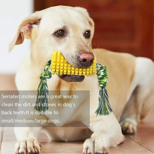 Toys Aggressive Chewers, Tough Durable Squeaky Interactive Dog Toys, Puppy Teeth Chew Corn Stick Toy For Small Large Breed