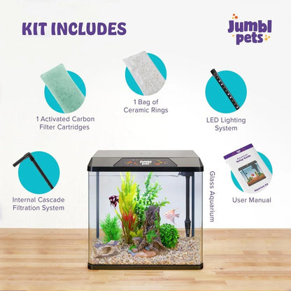Glass Aquarium Starter Set  Freshwater