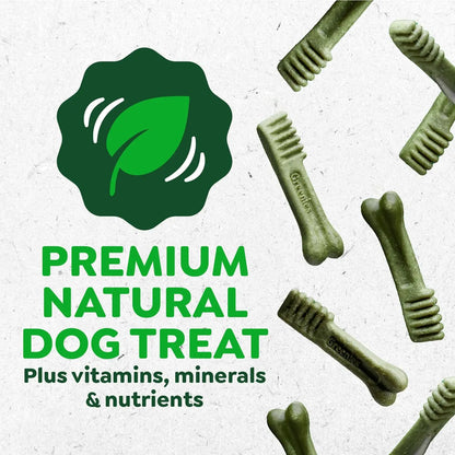Veterinarian-Recommended Natural Dental Dog Treats Teenie Size, Original Flavor
