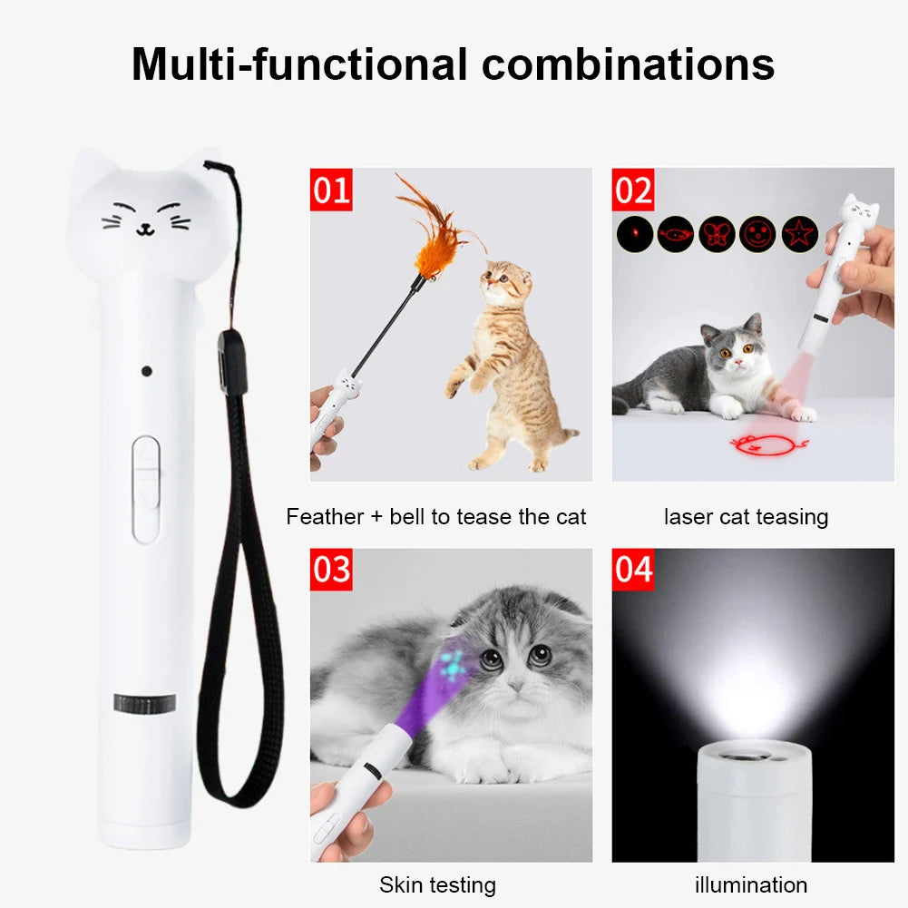Pattern Projection Toy Infrared Light Interactive Pointer for Cat Chaser
