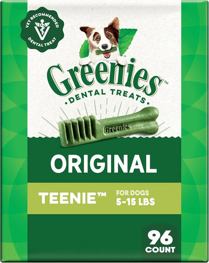 Veterinarian-Recommended Natural Dental Dog Treats Teenie Size, Original Flavor