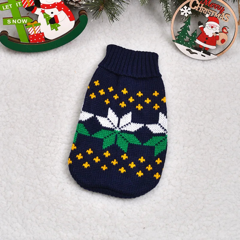 Pet Dog Sweater Winter for Small Medium Dogs Knitted Puppy Cat Chihuahua French Bulldogs Yorkie