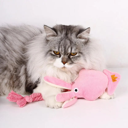 Pet Octopus Plush Rope Toy Is Bite-resistant, Fun and Interactive