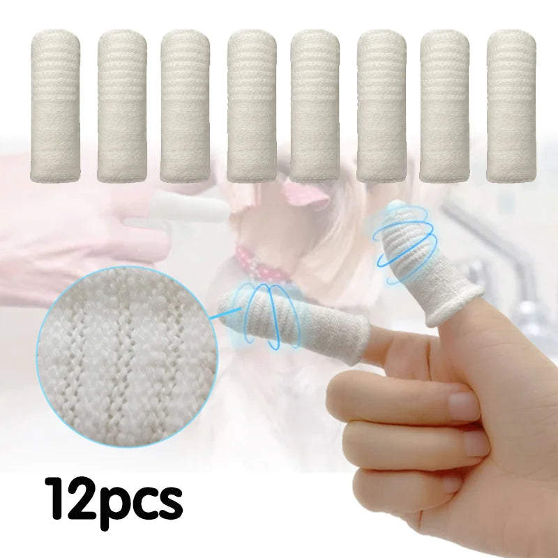 Soft Pet Fingers Cotton Brush Teeth Oral Cleaning Kitten Bad Breath Care Pet Supplies