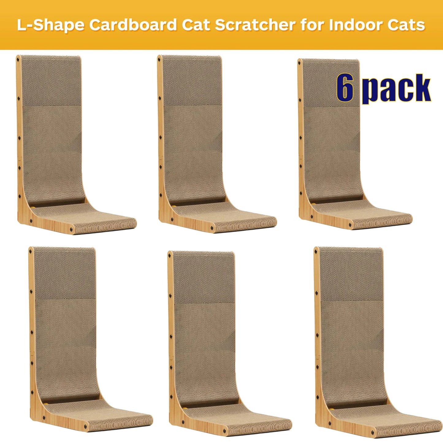 L Shape Cat Scratcher, for Indoor Cats, Protecting Furniture