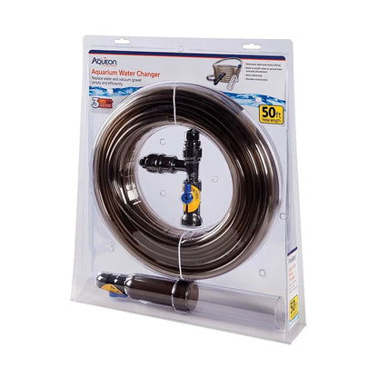 Aquarium Water Changer 50ft Hose Siphon System Easy Water Change Tool Drain Clean Fill Compatible Faucet Accessories