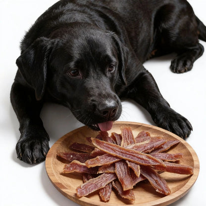 Dog Treats Duck Jerky Pet Snacks - Natural High Protein Meat Dried Strips - Best Chews for Training Small & Large Dogs