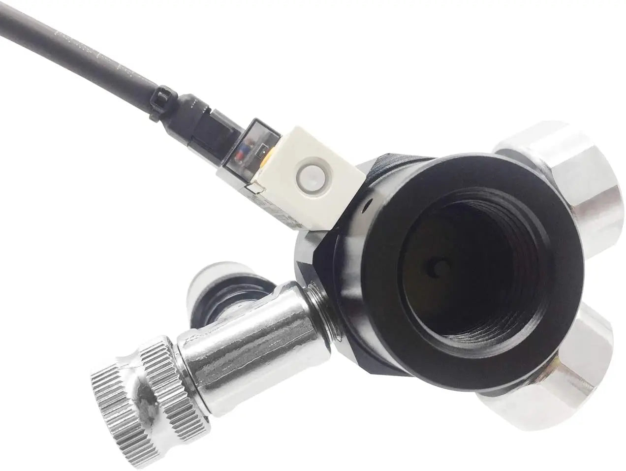 FZONE Aquarium CO2 Regulator for Paintball with DC Solenoid and Aluminum Alloy Bubble Counter and Check Valve For Plant Tank
